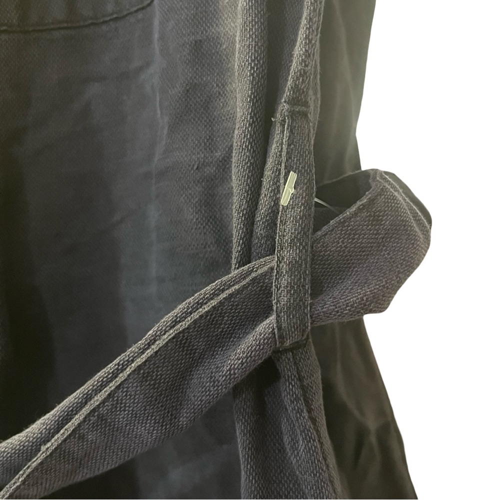 NWOT Lucky Brand NAVY‎ Button Down Midi Linen Blend Dress Women's Size XS - Picture 4 of 9